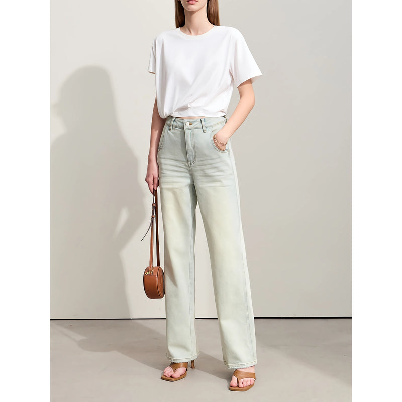 Women's vintage straight-leg jeans, view 2 - MRSLM