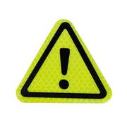 reflective safety triangle decal, view 5 - MRSLM