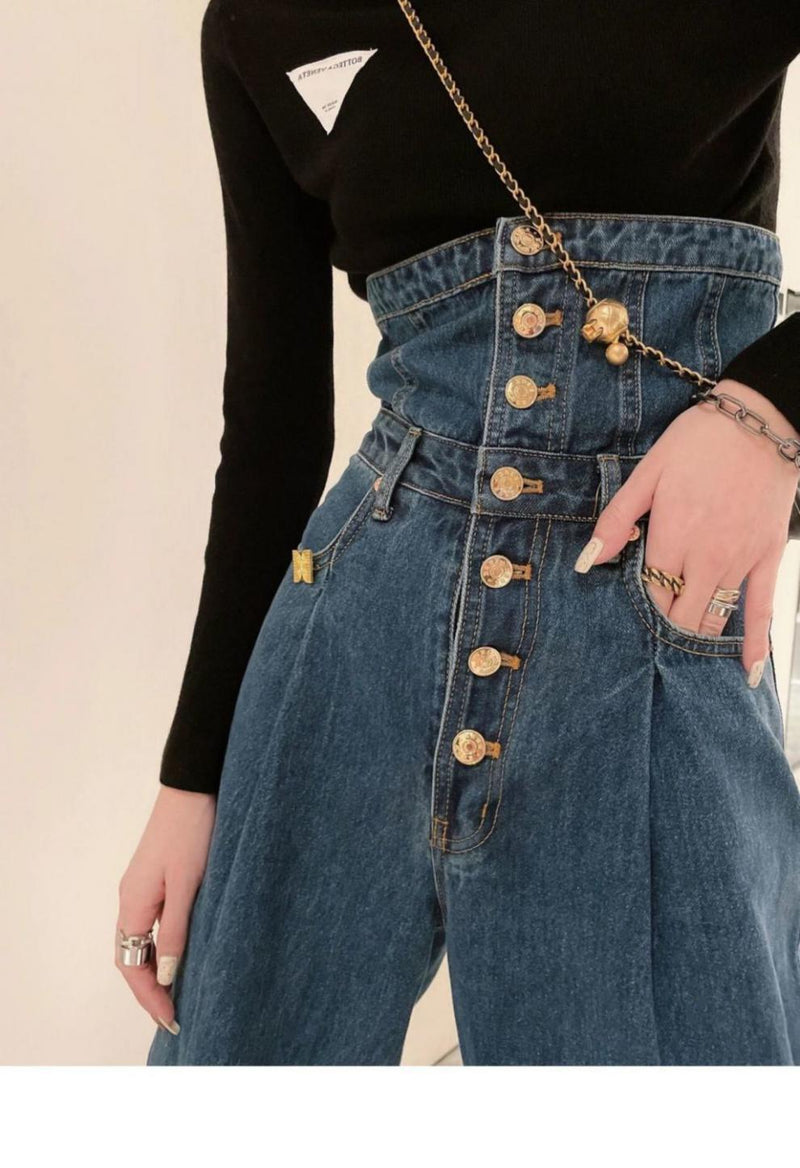 Relaxed high waist wide-leg pants, view 2 - MRSLM