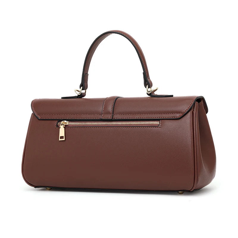 Genuine leather rectangular crossbody bag, view 7 - MRSLM