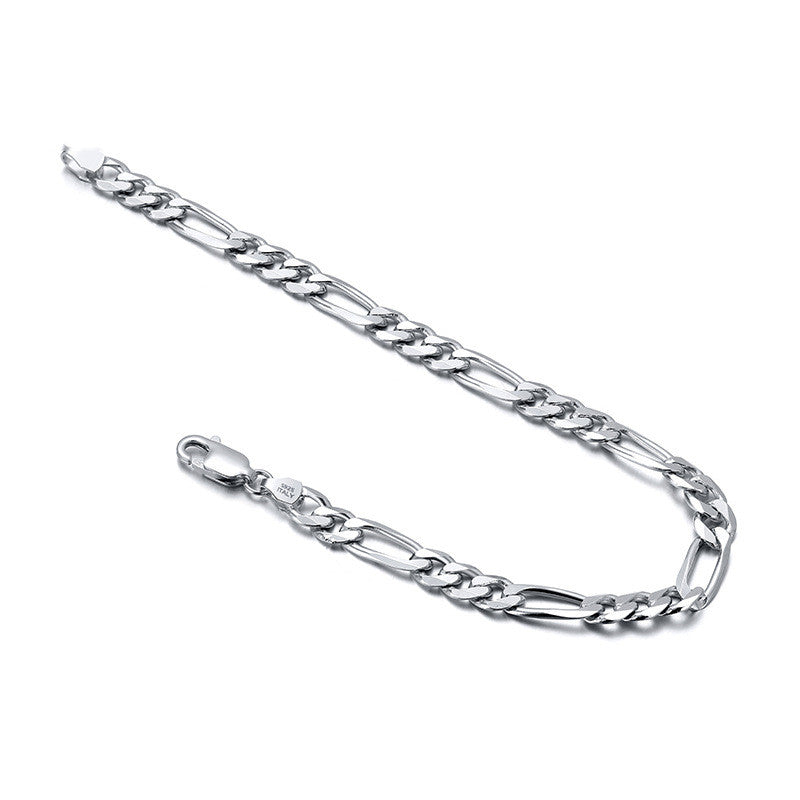 geometric sterling silver bracelet, view 5 - MRSLM