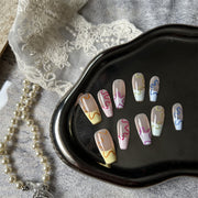 hand-worn flower nails, view 6 - MRSLM