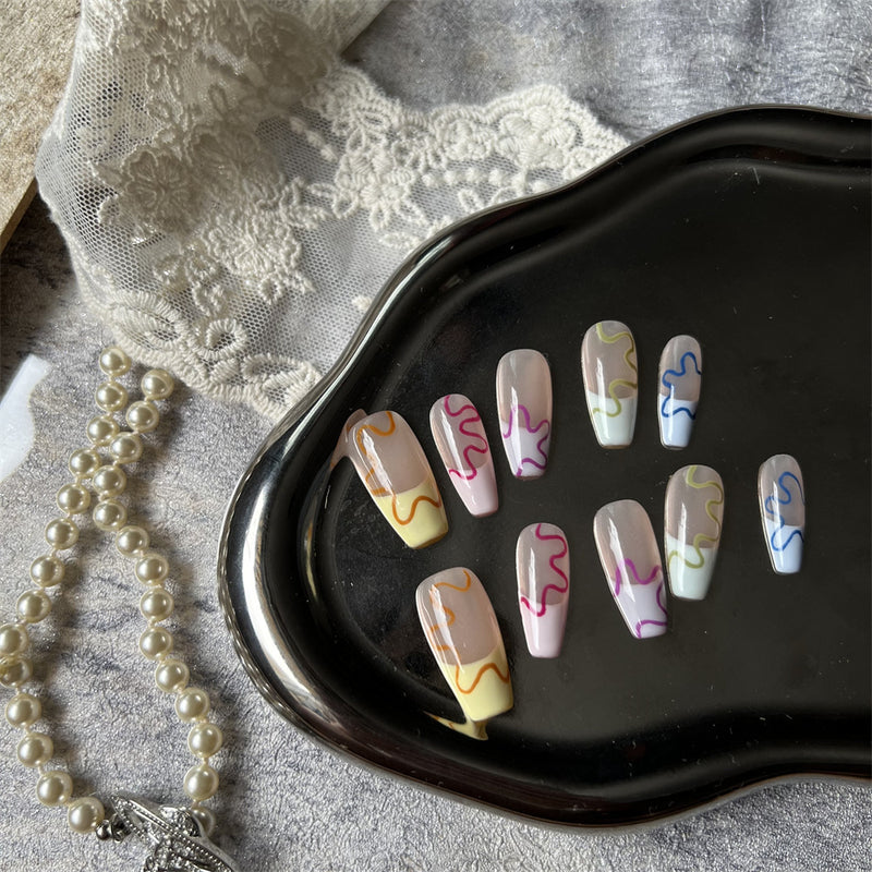 hand-worn flower nails, view 6 - MRSLM