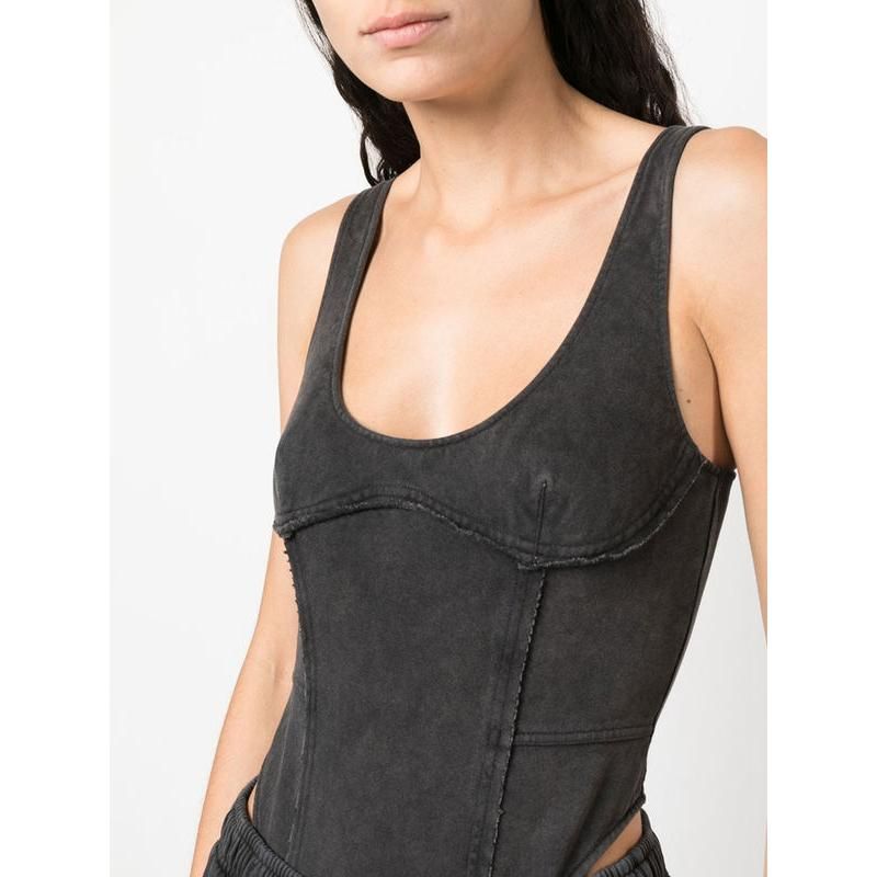 square collar bodysuit, view 5 - MRSLM