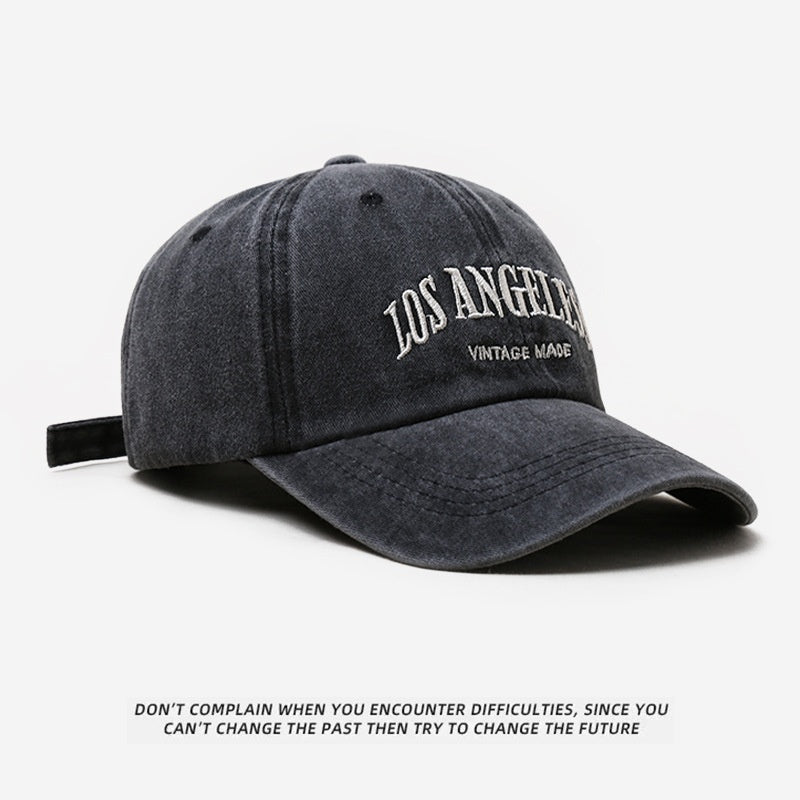 washed cotton duck bill cap, view 10 - MRSLM