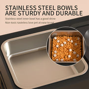 elevated 2-in-1 dog feeder, view 5 - MRSLM