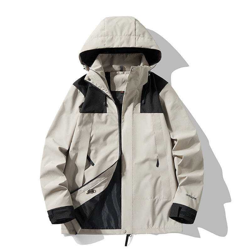 hooded waterproof outdoor jacket, view 2 - MRSLM