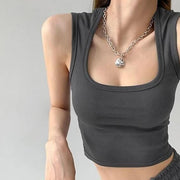 ribbed crop top, view 12 - MRSLM