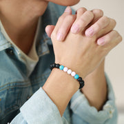 black onyx gender couple bracelet - MRSLM