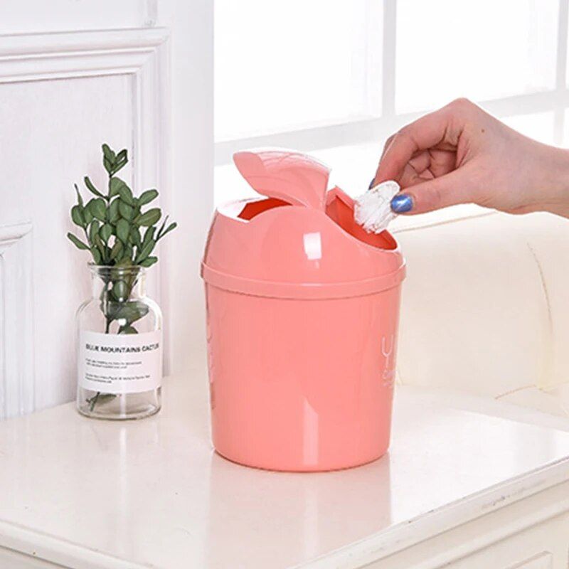 rolling lid mini trash bin, view 7 - MRSLM