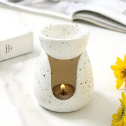 nordic style white porcelain essential oil burner, view 2 - MRSLM