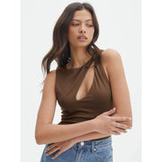 sleeveless cut out knit top, view 30 - MRSLM