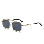 polygonal double bridge sunglasses, view 6 - MRSLM
