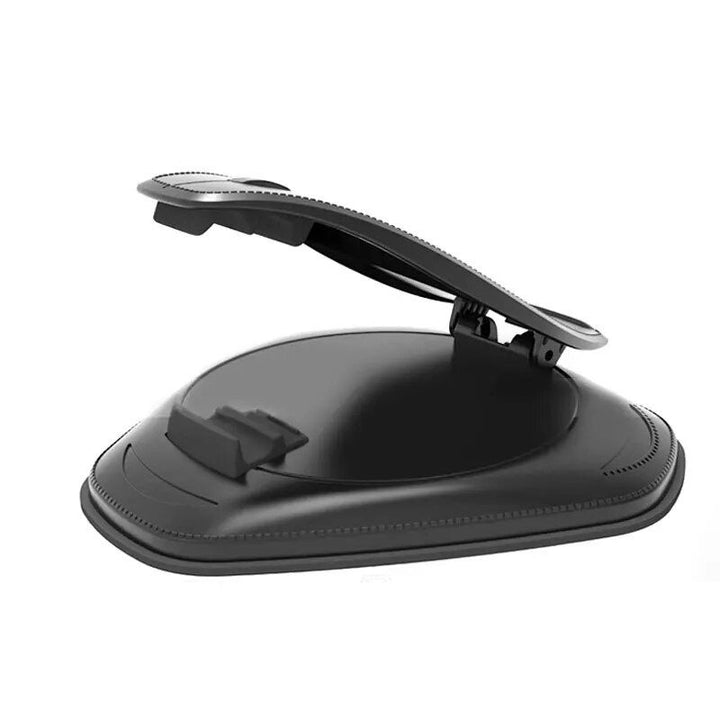Universal Dashboard &amp; Armrest Car Phone Mount - Sleek Black ABS Holder