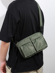 casual nylon sling crossbody bag, view 2 - MRSLM
