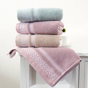 soft jacquard bathroom beach towel, view 7 - MRSLM