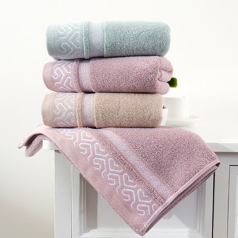 soft jacquard bathroom beach towel, view 7 - MRSLM