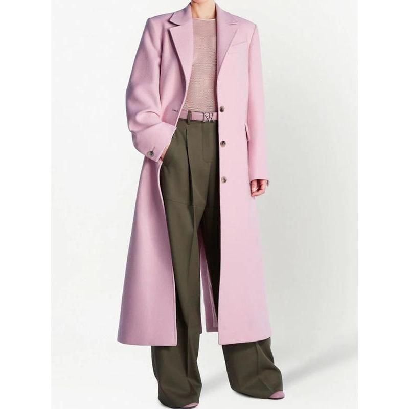 long sleeve single-breasted blazer trench, view 2 - MRSLM