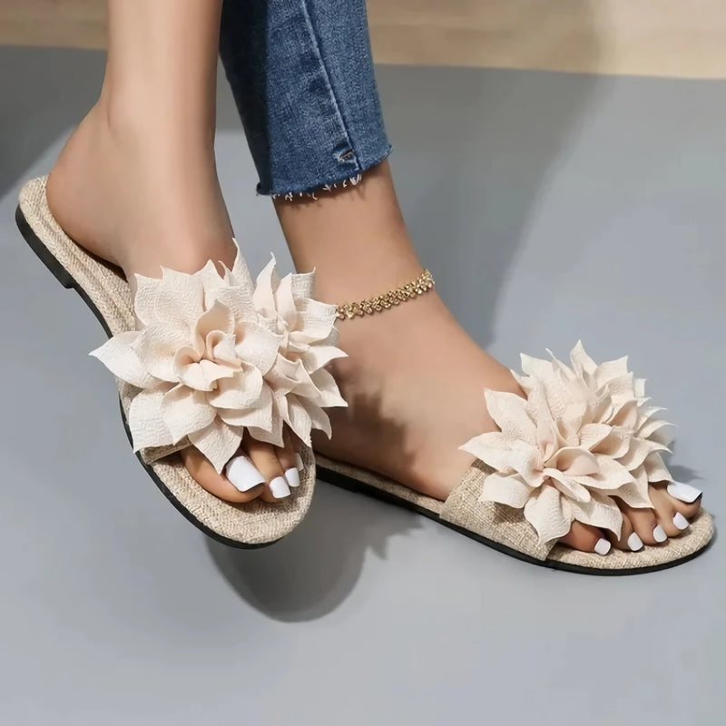 women's floral flip flops, view 7 - MRSLM