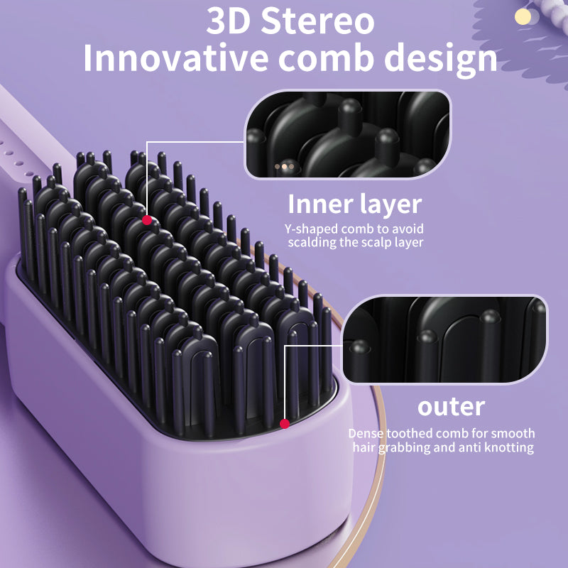 portable heating comb straightener, view 6 - MRSLM