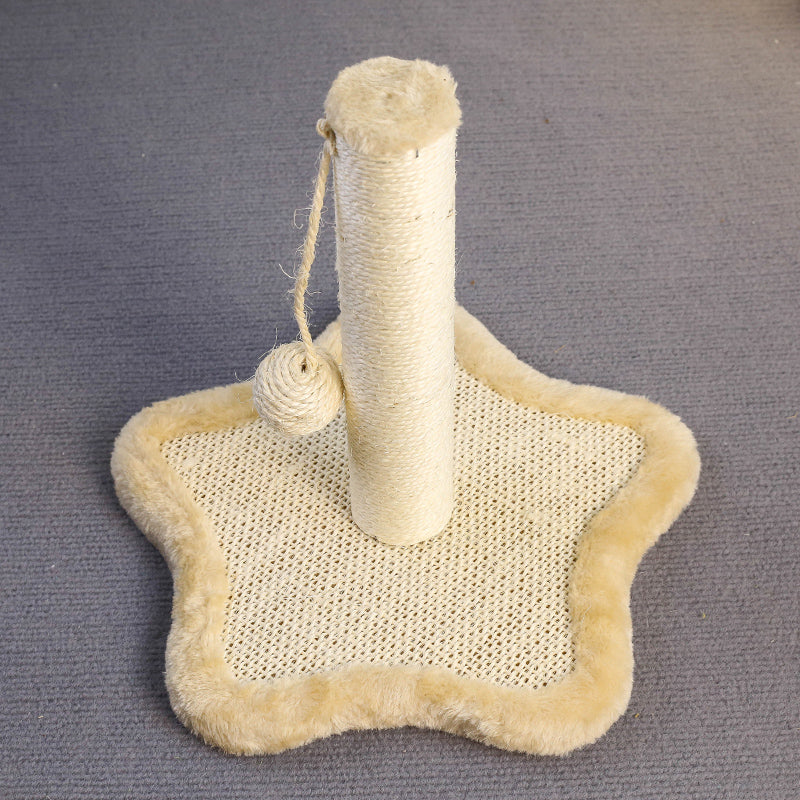 compact cat scratching post, view 3 - MRSLM