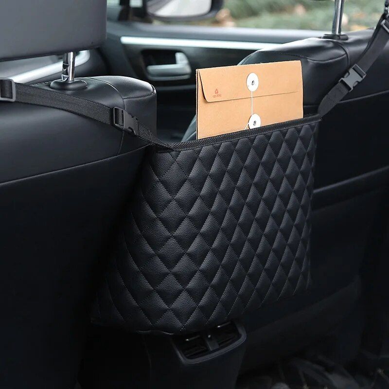 Car seat gap storage net pocket, view 4 - MRSLM