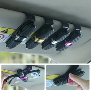 car sun visor glasses holder with card clip, view 8 - MRSLM