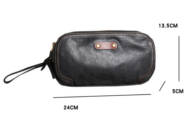 Men's cowhide small crossbody fanny pack, view 6 - MRSLM