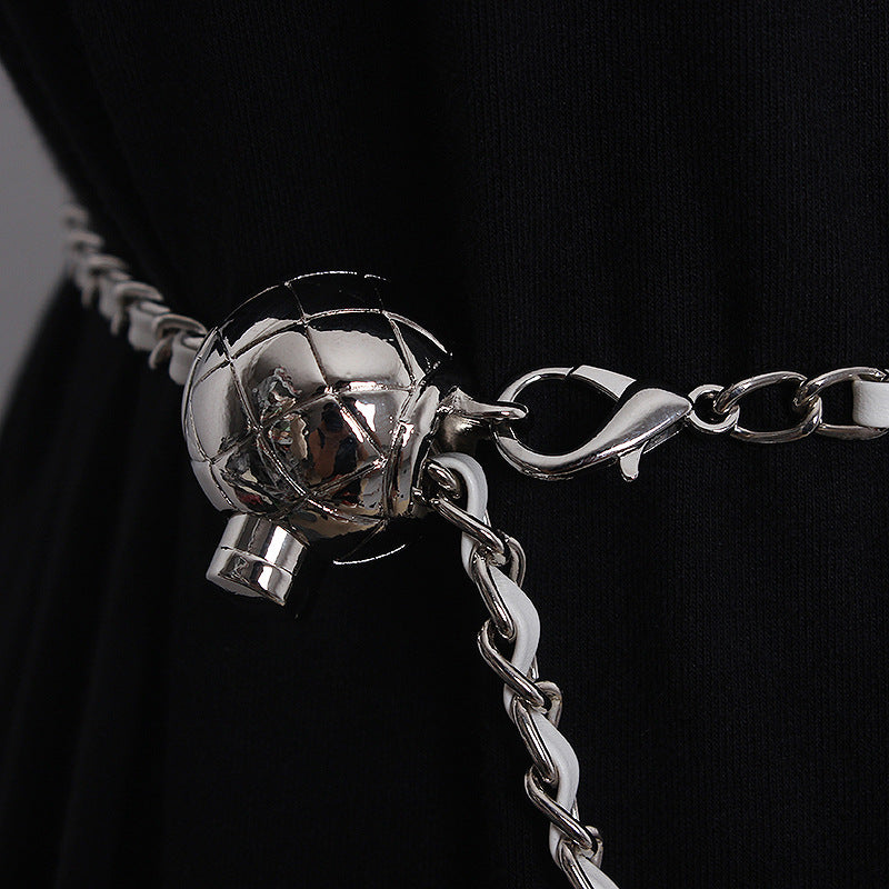 golden ball waist chain belt, view 5 - MRSLM