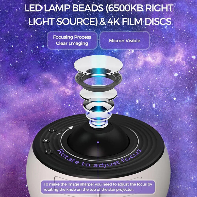 Galactic Explorer starry night light projector, view 7 - MRSLM