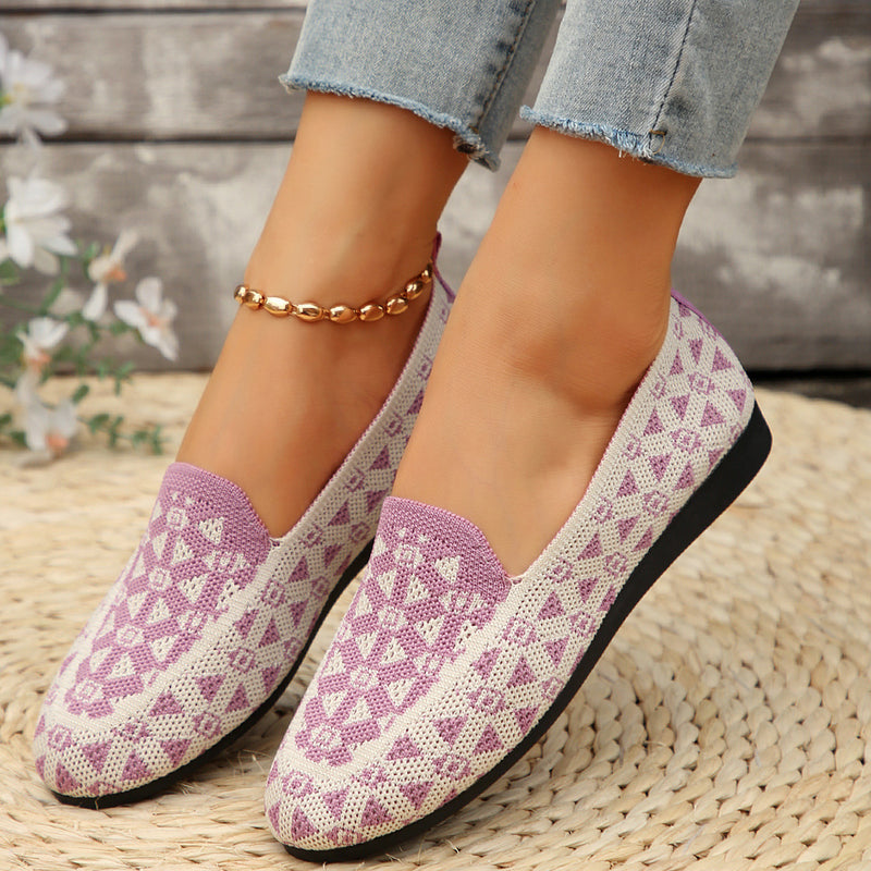 Round-toe breathable flat loafers - MRSLM