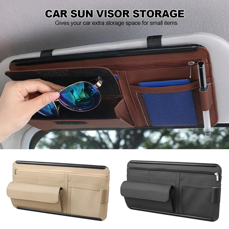 5-in-1 car sun visor organizer, view 7 - MRSLM