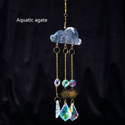 Crystal agate sun catcher wind chime, view 5 - MRSLM