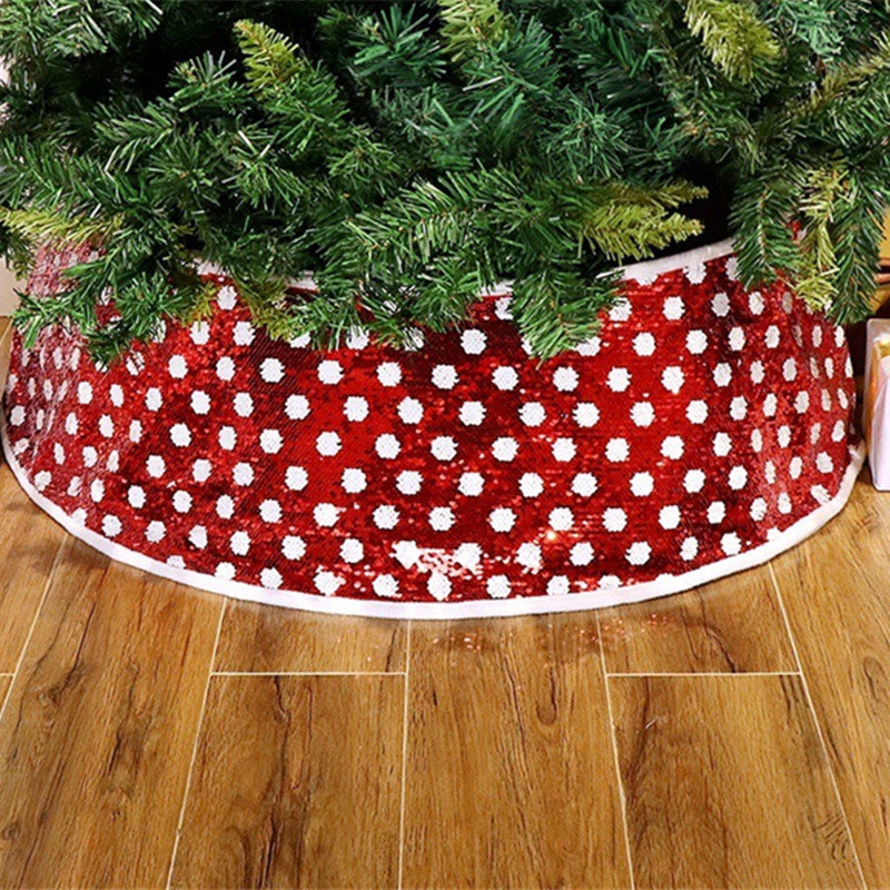 sequin Christmas tree skirt - MRSLM