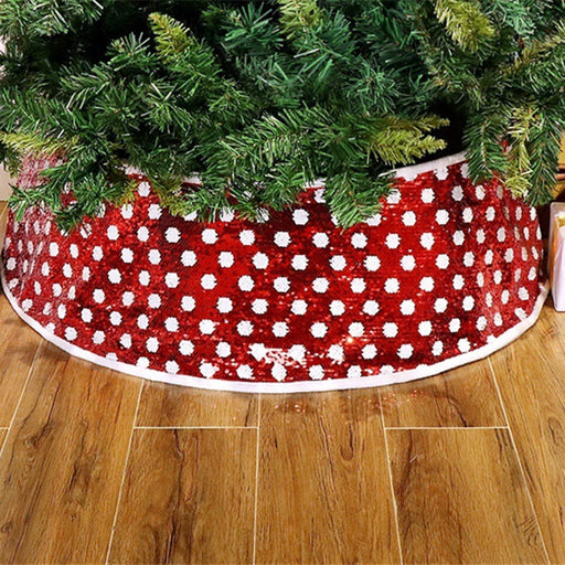 sequin Christmas tree skirt - MRSLM
