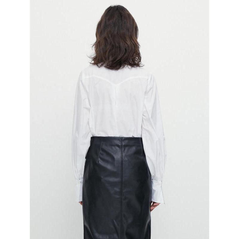 lace bow blouse, view 5 - MRSLM