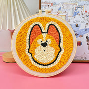 punch needle embroidery kit dog pattern, view 13 - MRSLM