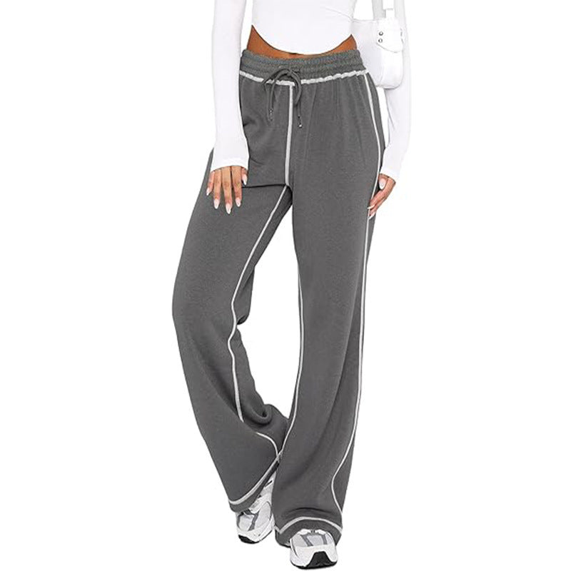 women's loose wide-leg casual sweatpants, view 6 - MRSLM