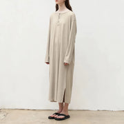 women's long-sleeved knit dress, view 5 - MRSLM