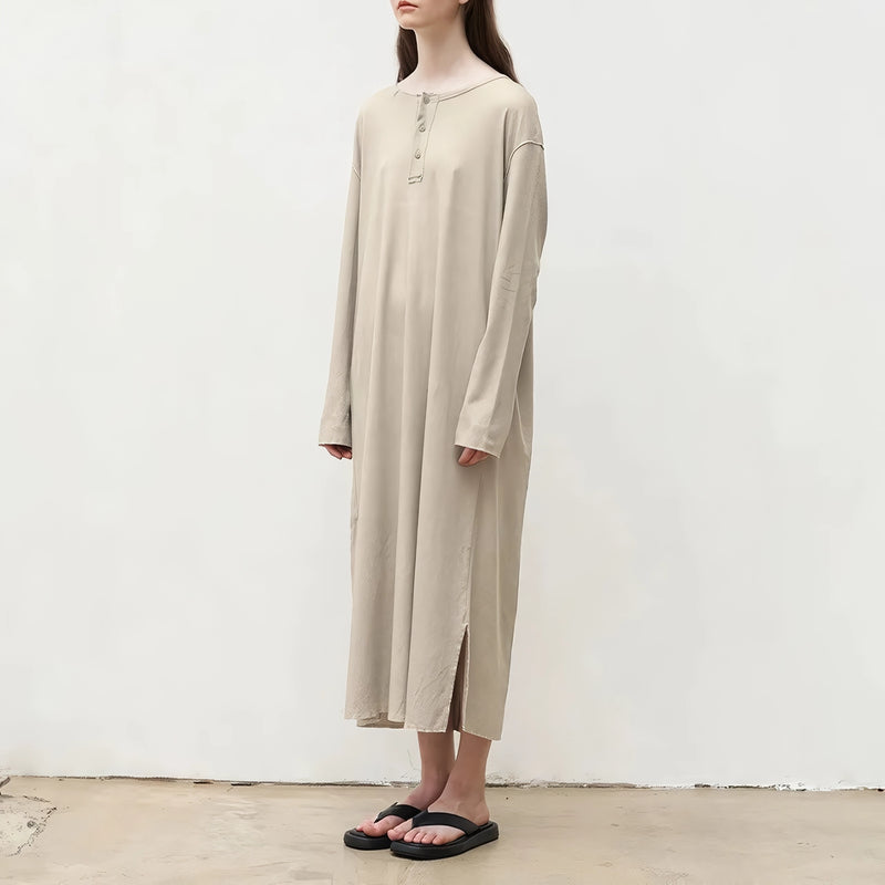 women's long-sleeved knit dress, view 5 - MRSLM