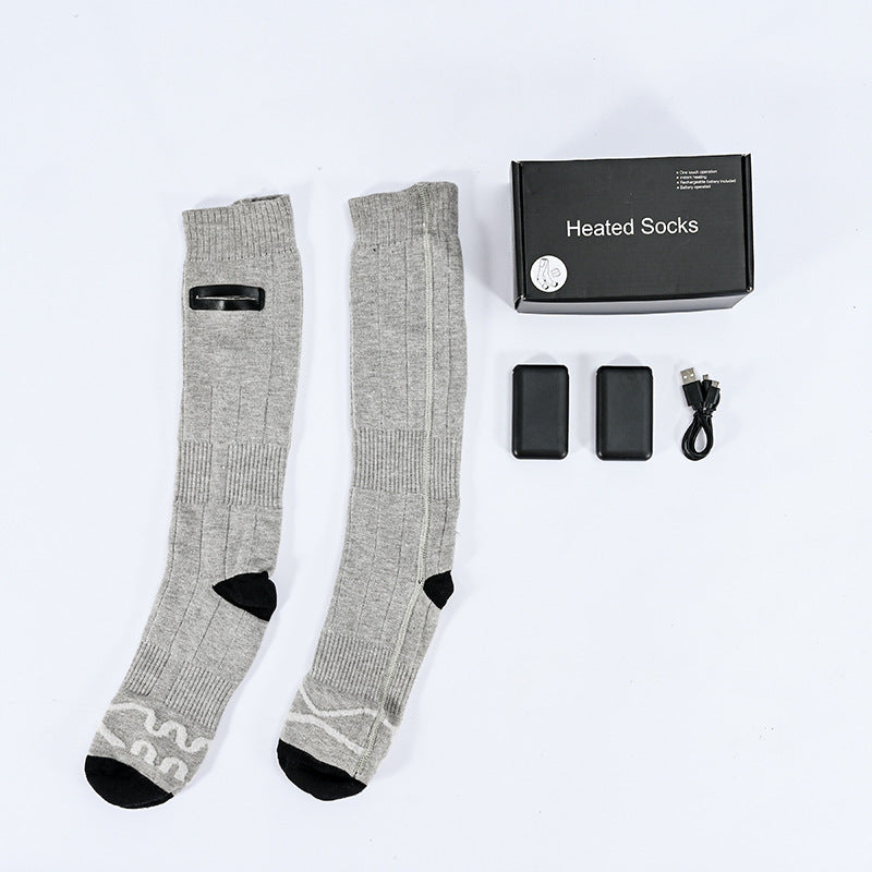 Rechargeable heated socks with battery, view 3 - MRSLM