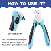 stainless steel pet nail clippers, view 5 - MRSLM