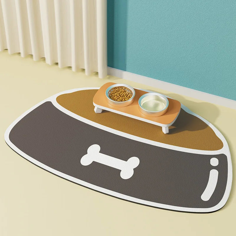 absorbent pet feeding mat, view 4 - MRSLM