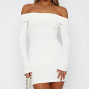 off-shoulder sheath dress - MRSLM
