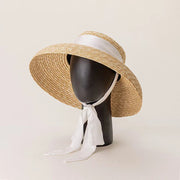 wide brim summer beach straw hat, view 4 - MRSLM