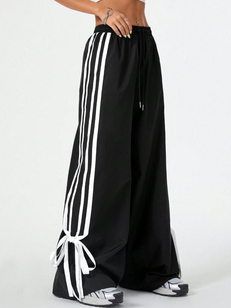 Women's Clothes Casual Pants Slimming High Waist Wide Legs Trousers