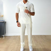 men's polo shirt and trousers set, view 4 - MRSLM