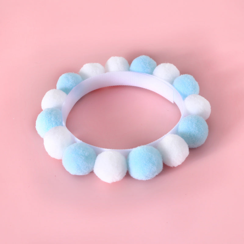 soft plush pet necklace collar, view 4 - MRSLM