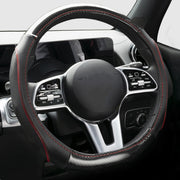 flat bottom D-shape steering wheel cover, view 3 - MRSLM