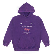 distressed batik print hoodie, view 8 - MRSLM